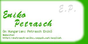 eniko petrasch business card
